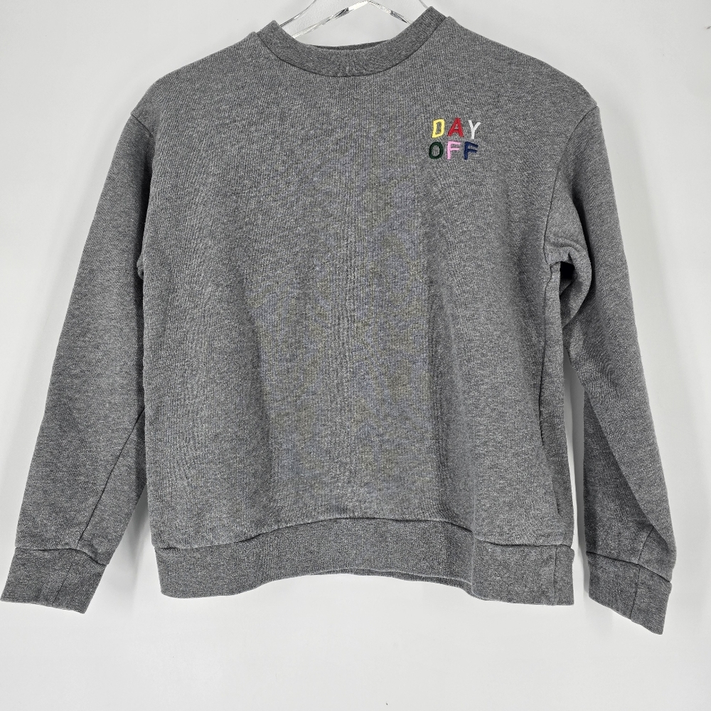Etre Cecile Day Off Totally Grey Crew Neck Sweater Size XS